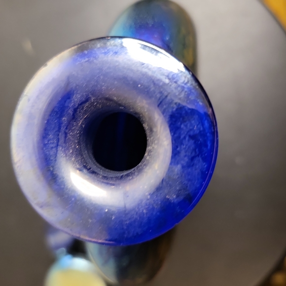 Isle of Wight England Bottle with Stopper Hand Blown w/ Original Sticker - Picture 10 of 11